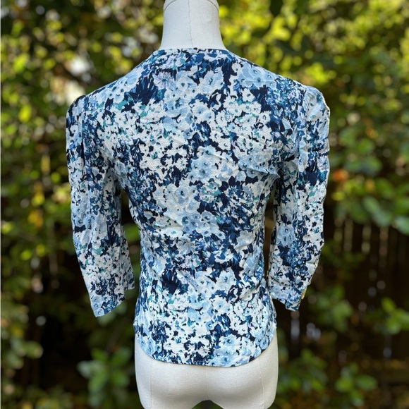 Rouje Dalida blouse in blue hydrangea FR 34/US 2 - Picture 3 of 9